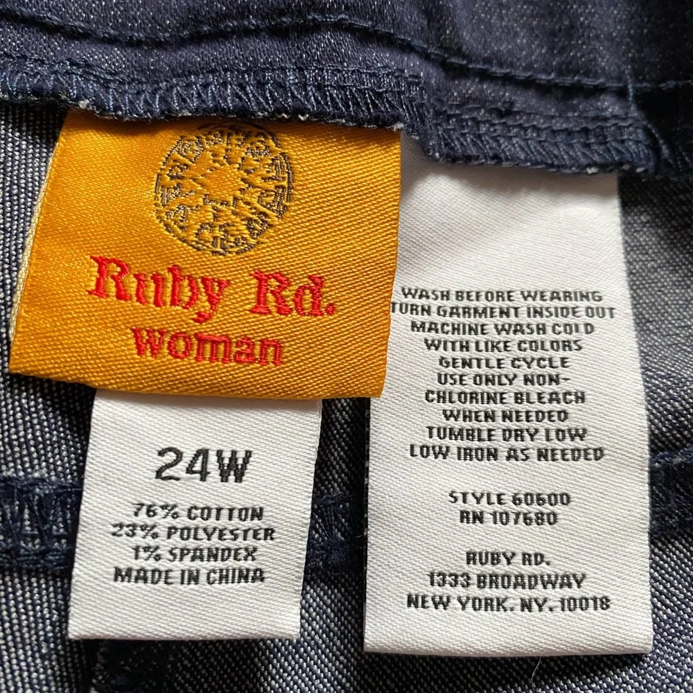 Ruby Rd Women’s Plus Pull On Pants - Picture 2 of 6